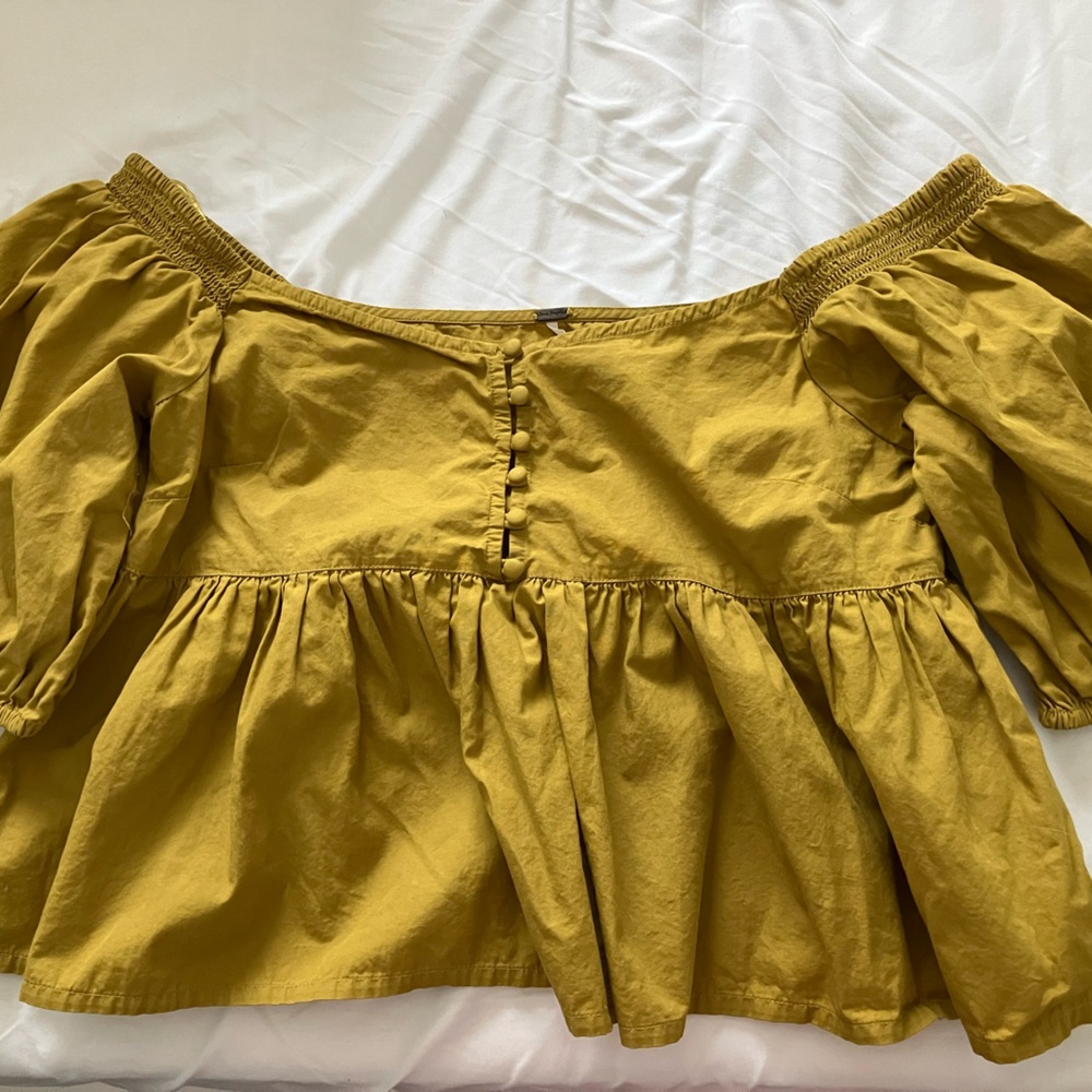 Free People Off-Shoulder Baby Doll Top
